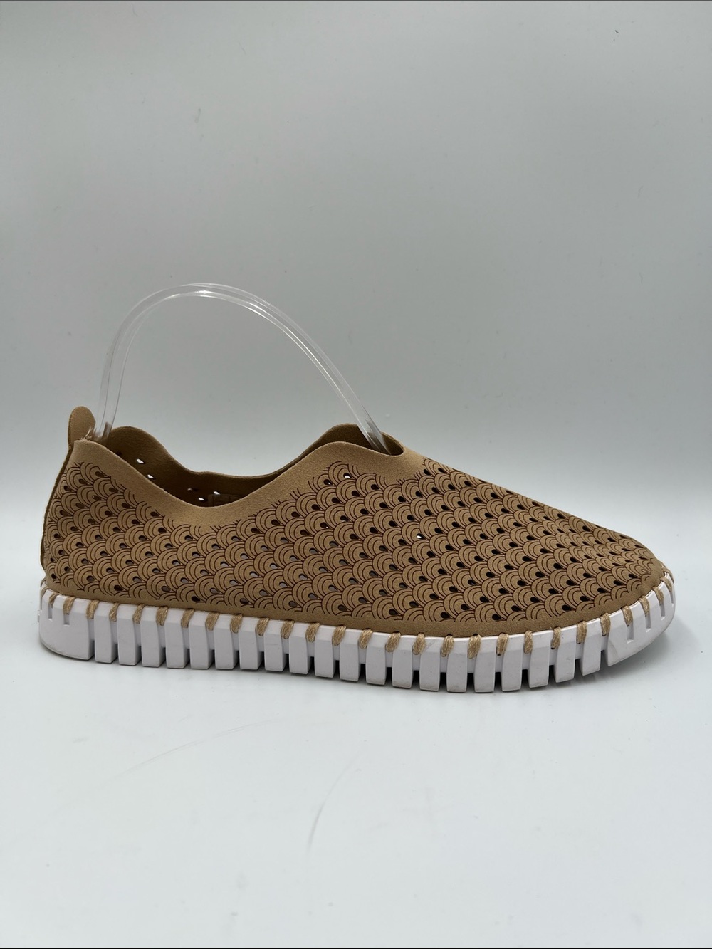 Ilse Jacobsen Tulip slip-on women flat sneaker shoe perforated tan women 42 11